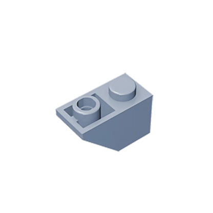 Gobricks GDS-597 Slope, Inverted 45 2x1 | Compatible Building Block for DIY
