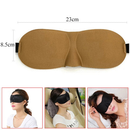3D Breathable Sleeping Eye Mask | Light Blocking Sleep Aid for Travel and Home