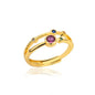 Colorful Tiny Round Rings For Women Stainless Steel Gold Color Adjustable Wedding Ring Luxury Aesthetic Jewlery Couple Gift