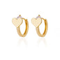 Zircon Heart Pendientes Earring For Women Stainless Steel Gold Color Piercing Earring 2025 Trend Jewelry aretes Accesorios mujer