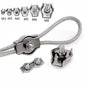 Waterproof Stainless Steel Wire Rope Clips | Single and Double Grips for M2-M6 Cable