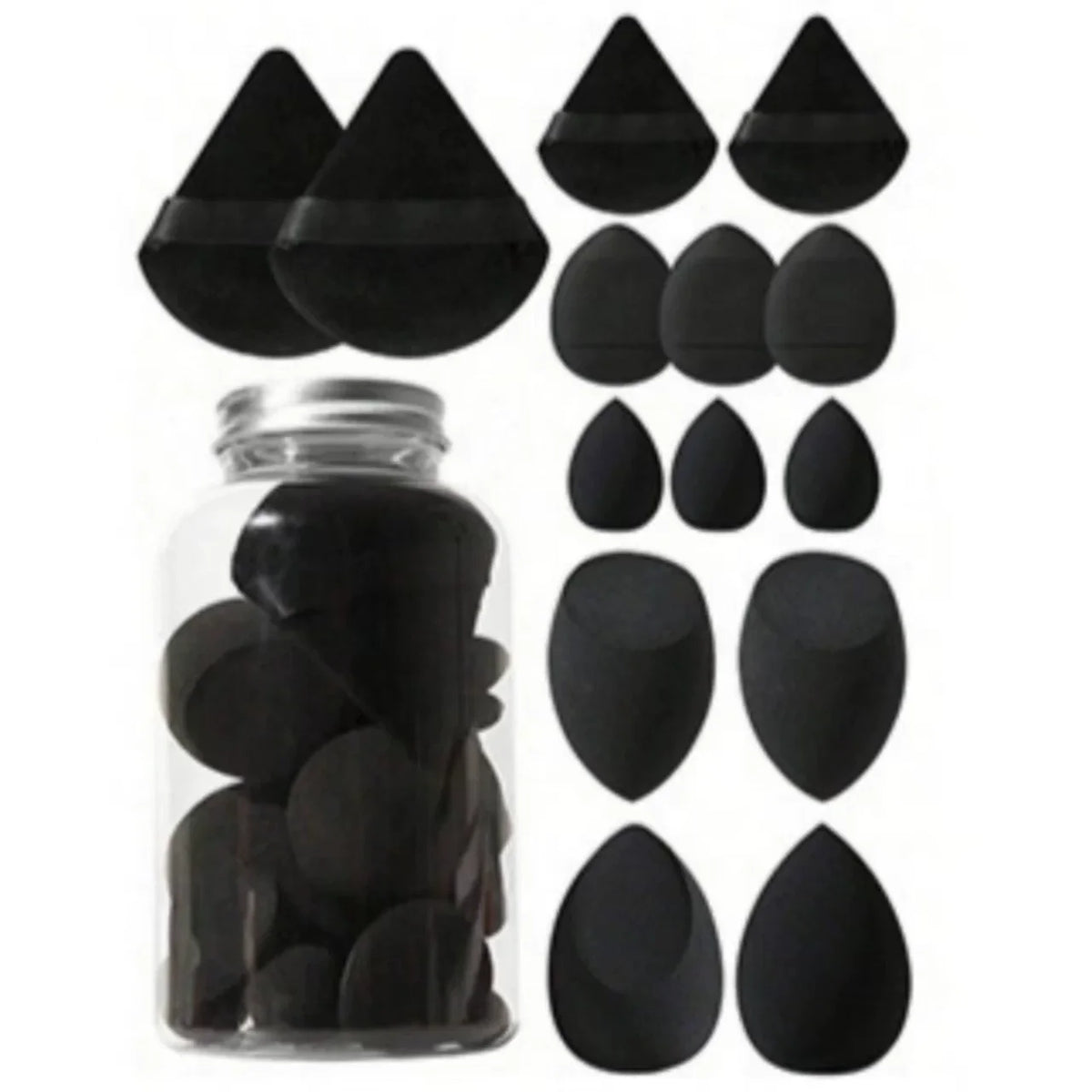 12/14Pcs Makeup Sponge Set | Cosmetic Blender Beauty Eggs and Foundation Puffs