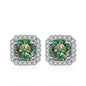 NeeTim 0.5ct 1ct Pink Moissanite Studs Earrings for Women 925 Sterling Silver Black Blue Grey Sparkling Lab Diamond Stud Earring