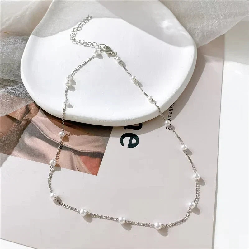 New Shiny Butterfly Necklace Ladies Exquisite Double Layer Clavicle Chain Necklace Jewelry for Ladies Gift