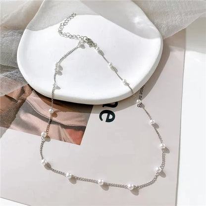 New Shiny Butterfly Necklace Ladies Exquisite Double Layer Clavicle Chain Necklace Jewelry for Ladies Gift