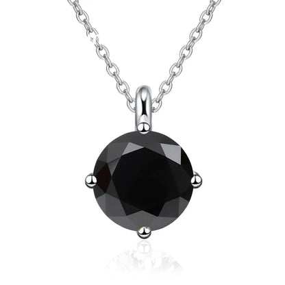 NeeTim 1CT 2CT Real Moissanite Pendant Necklace For Women Top Quality 925 Sterling Silver Wedding Party Bridal Luxury Jewelry