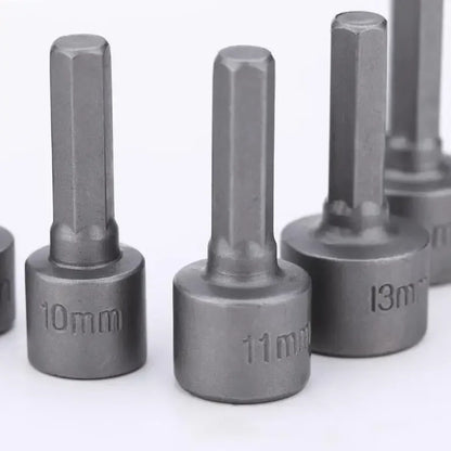 9-14 Piece Hex Socket Nut Driver Set | 5mm-13mm Screwdriver Bit Set