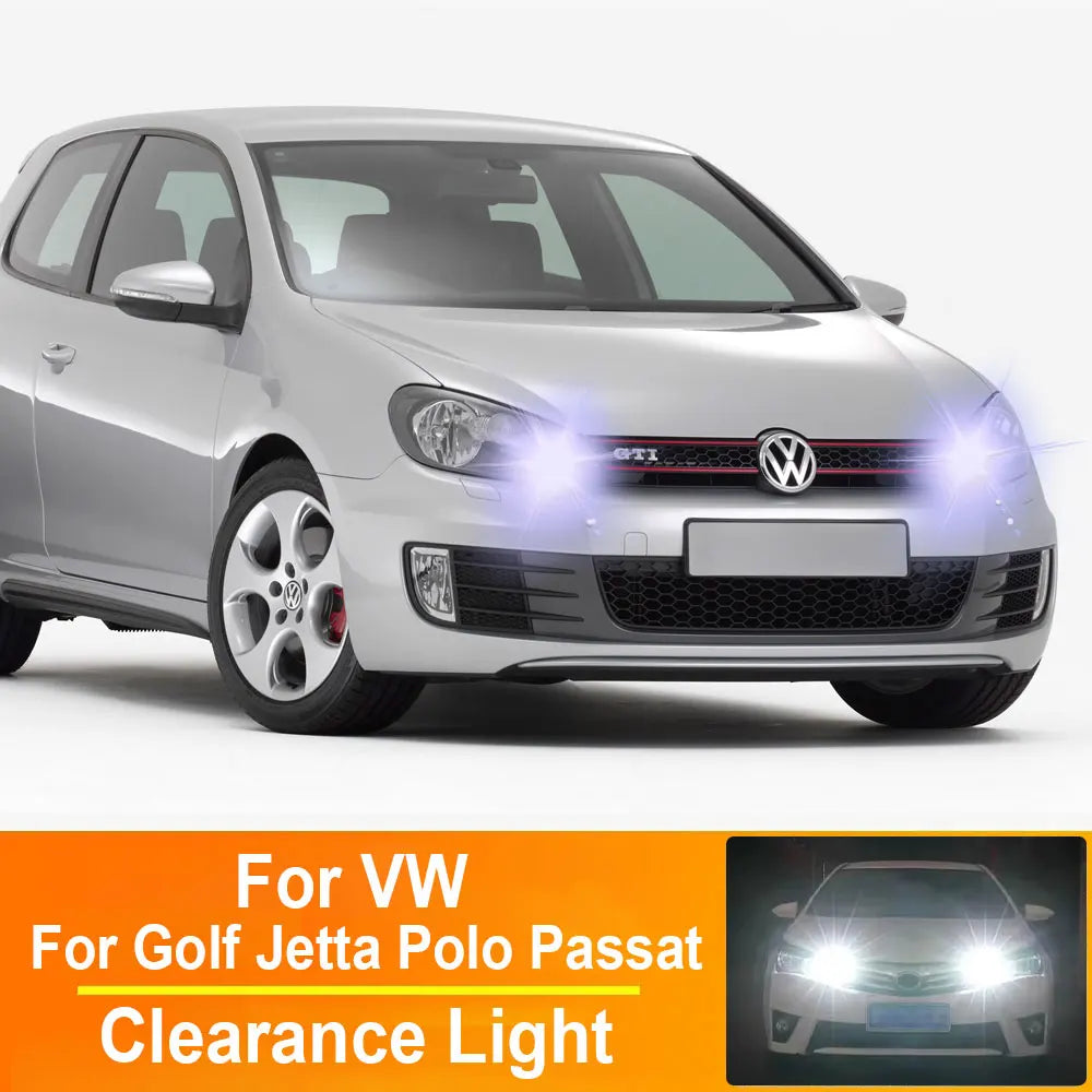 TAREWOR 2Pcs T10 W5W LED Canbus Clearance Parking Light for VW Golf Jetta Polo Passat CC