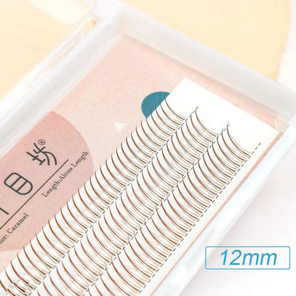 Brown Lashes A Type False Eyelashes 8-12mm | Natural Fairy Lash Clusters for Korean Makeup