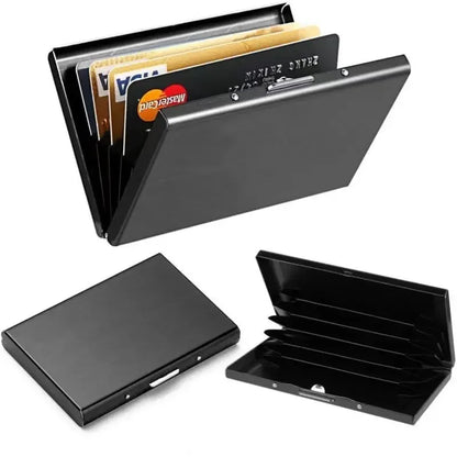 RFID Blocking Credit Card Holder | Slim Metal Wallet