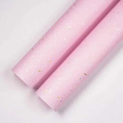Floral Wrapping Paper Set | 5 Sheets with Gold and Silver Sparkles