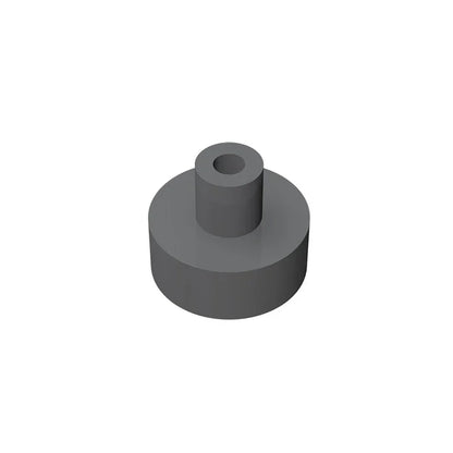 Gobricks Tile Round 1x1 with Bar and Pin Holder | Compatible Building Block