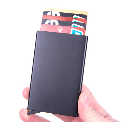 Slim Metal RFID Wallet | Minimalist Card Holder for Men and Women