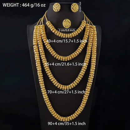 gold plated earrings ring necklaces for women luxury gold cuban necklace set High Quality designer men woman Jewelry sets gift