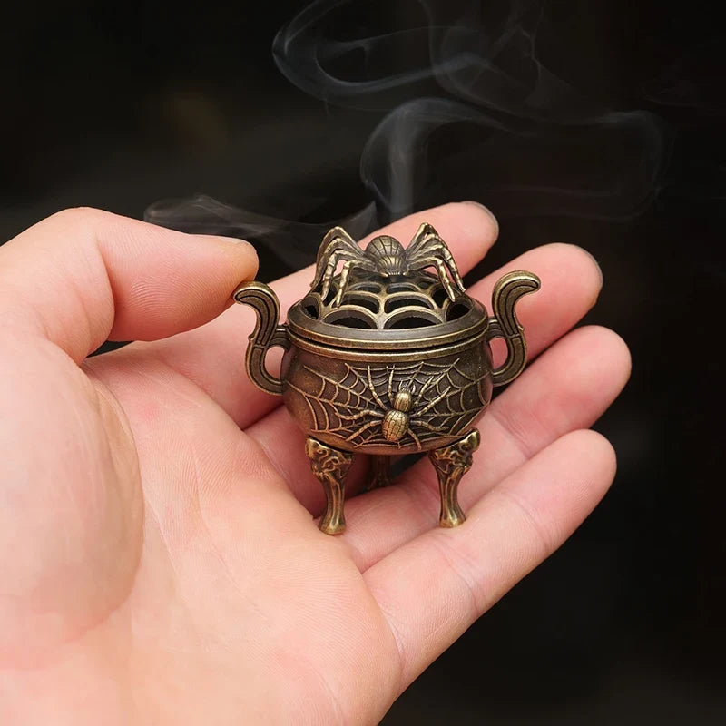 Metal Incense Burner Ornaments | Zen Sandalwood Tower Incense Holder for Home
