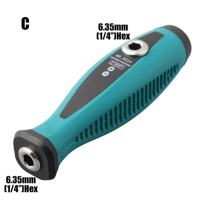 1/4'' Hex Screwdriver Handle | Magnetic Self-Locking Bit Holder for Repairs