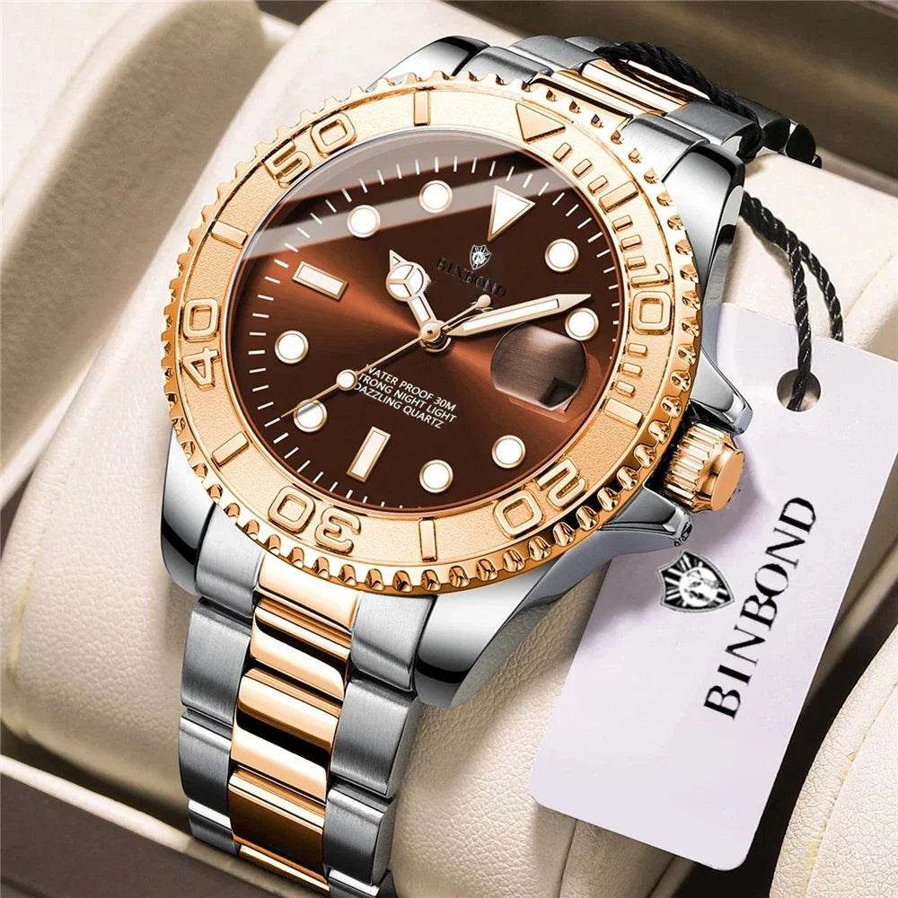 New Automatic Watch Mens Sports Bezel Gray Digital Luxury Watches For Man Fashion Quartz Wristwatches Gifts Men Tudo Por 1 Real