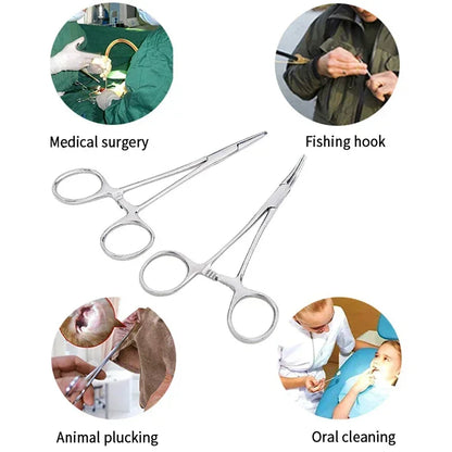 Multifunctional Hemostatic Forceps | Stainless Steel Surgical Clamp for Fishing, Arts & Crafts