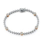 MINTYBOX S925 Sterling Silver All Moissanite Tennis Bracelets for Women D VVS1 Diamond 18k Gold Plated Wedding Fine Jewelry Gift