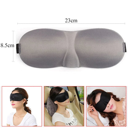 3D Breathable Sleeping Eye Mask | Light Blocking Sleep Aid for Travel and Home