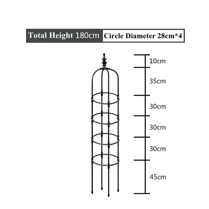 Plant Climbing Supporter Climbing Plant Support  Frame Outdoor Flower  Vines Pot Stand Garden Climbing Frame Indoor Floral Decor