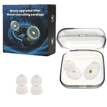 Reusable Silicone Ear Plugs for Noise Reduction | Sleep, Swimming & Travel Earplugs Set