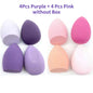 4/8pcs Makeup Sponge Blender Set | Soft Latex Foundation Blending Sponges