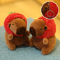 Capybara Plush Keychain | Cartoon Bag Pendant and Car Keyring