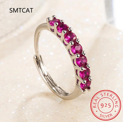 Moissanite Wedding Ring for Women | S925 Sterling Silver White Gold Plated Bridal Band