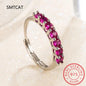 Moissanite Wedding Ring for Women | S925 Sterling Silver White Gold Plated Bridal Band