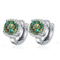 NeeTim 0.5ct 1ct Rainbow Color Moissanite Studs Earrings for Women S925 Silver Black Blue Pink Lab Diamond Wedding Stud Earring