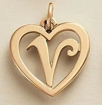 SUNIBI Stainless Steel Letter Heart Shape Hollow Pendant Charm for Bracelet Necklaces  for Women DIY Jewelry Making