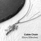 Vintage Stainless Steel Cupid Charm Pendant Necklace Waterproof 18K Gold Plated Necklace Unisex Jewelry Gift