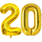 Large Gold Number Balloon 40 Inch | Milestone Birthday & Anniversary Decoration