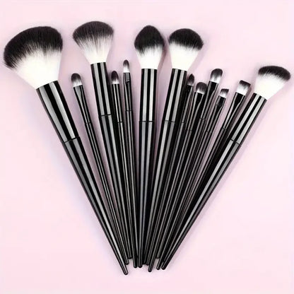 13-Piece Makeup Brush Set | Complete Eye Shadow, Concealer & Powder Brush Kit