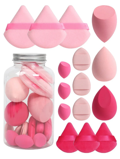 12pcs/15pcs Makeup Sponge Set | Super Soft Foundation Blender & Powder Puffs