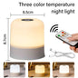 LED Table Lamp with Remote and Touch Control | Dimmable Rechargeable Night Light for Bedroom Decor