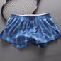 SEOBEAN MENS SEXY COTTON SHORTS HOME COMFORT CHECKERED FIT TRUNKS