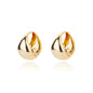 Chunky Drop Hoop Earrings for Women Stainless Steel Gold Color Piercing Earring 2024 Trend New In Trend Jewelry aretes mujer