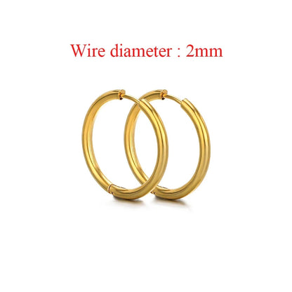 10pcs Stainless Steel Hoop Earrings Set | Fashion Huggie Earrings for Women and Men