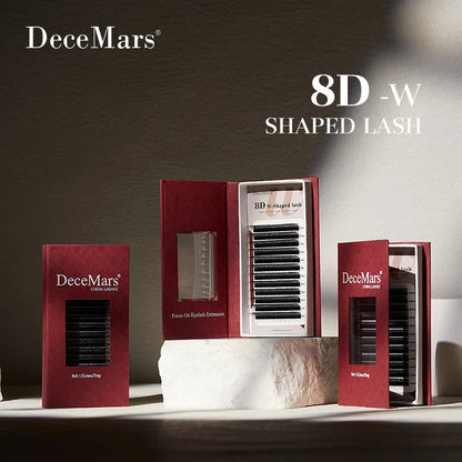 DeceMars 8D W Shaped Eyelash Extension Tray | Salon-Grade Volume Lashes