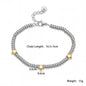 NEWBUY Hot Sale Non-Fading Stainless Steel Jewelry Gold Color Heart/Star Silver Beads Charm Bracelets For Women Wholesale
