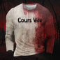 I'M Fine Bloody Shirt Problem Print Playeras Para Hombres T Shirt Women Funny Halloween Blood Clothes Hoodie