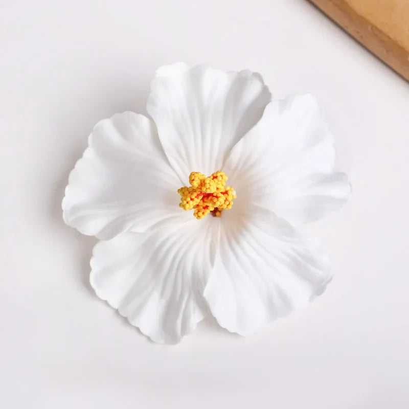Hawaiian Flower Hair Clips for Summer | 2 or 5 Pack Tropical Hair Accessories