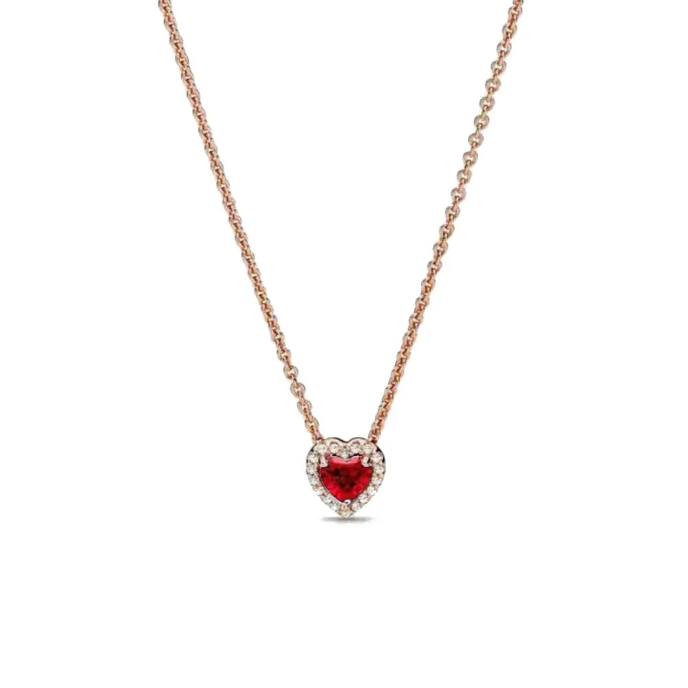 925 Sterling Silver Heart Bow Necklace Fit Christmas Jewelry For Women DIY  Making Party Wedding Gift