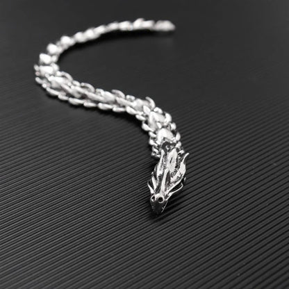 Hip Hop Punk Dragon Bracelet | Unisex Metal Chain Bracelet