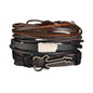 MeMolissa New Fashion Braided Wrap Leather Bracelets for Men High Quality Vintage Charm Wood Beads Ethnic Tribal Wristbands