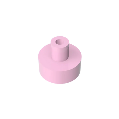 Gobricks Tile Round 1x1 with Bar and Pin Holder | Compatible Building Block