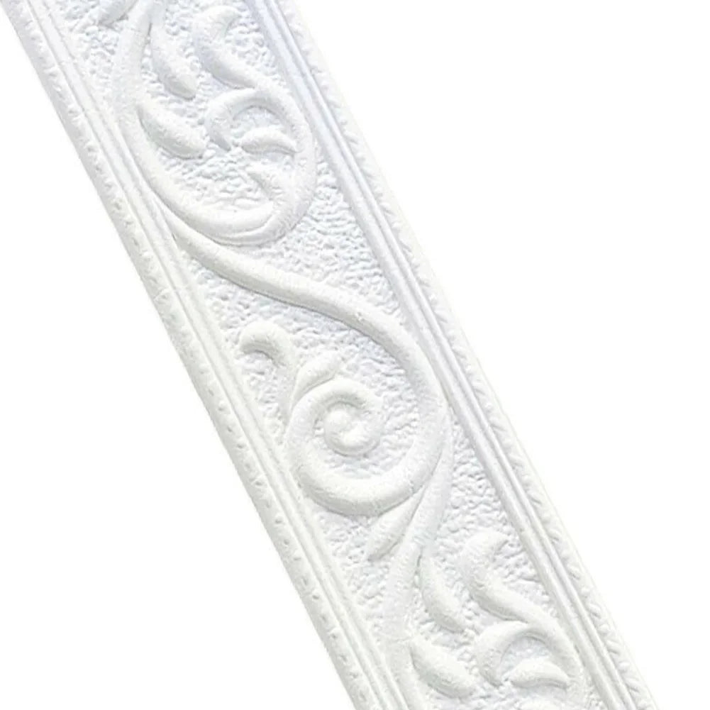 3D Tiles DIY Sticker Waterproof Skirting Sticker | Self-Adhesive Border Trim for Walls, Doors, and Home Decor