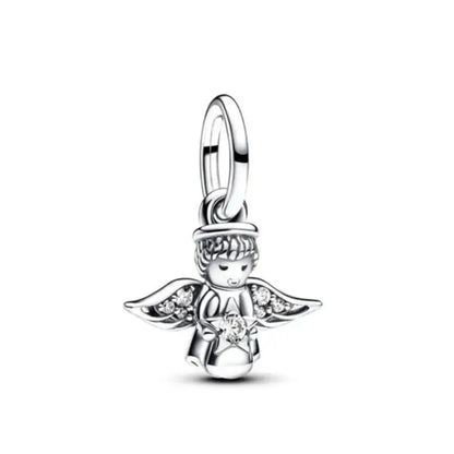 Hot Selling Christmas Santa 925 Silver Charm Bead Fit European Bracelet Bangles Women Necklace Jewelry